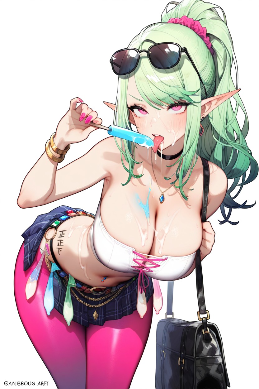 Focus Face, Showing Panties, Gorgeous Beautiful Art Style Hentai AI Porn