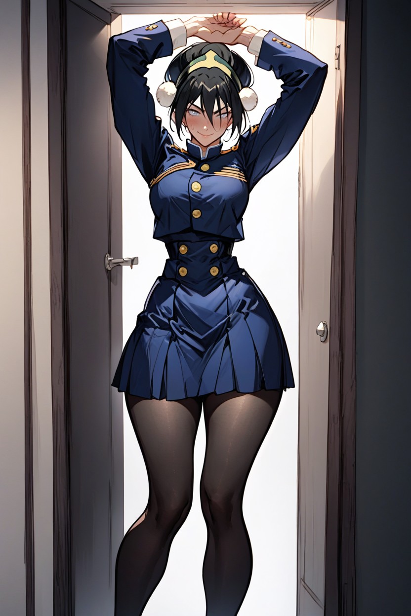 Looking At Viewer, Dark, Black Hair Hentai AI Porn