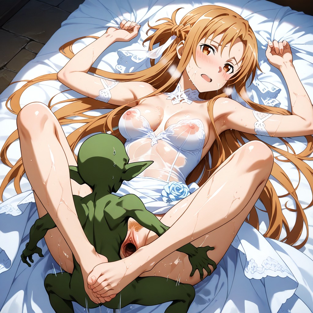 Blonde Pubic Hair, Laying On Field, Perfect Body Hentai AI Porn