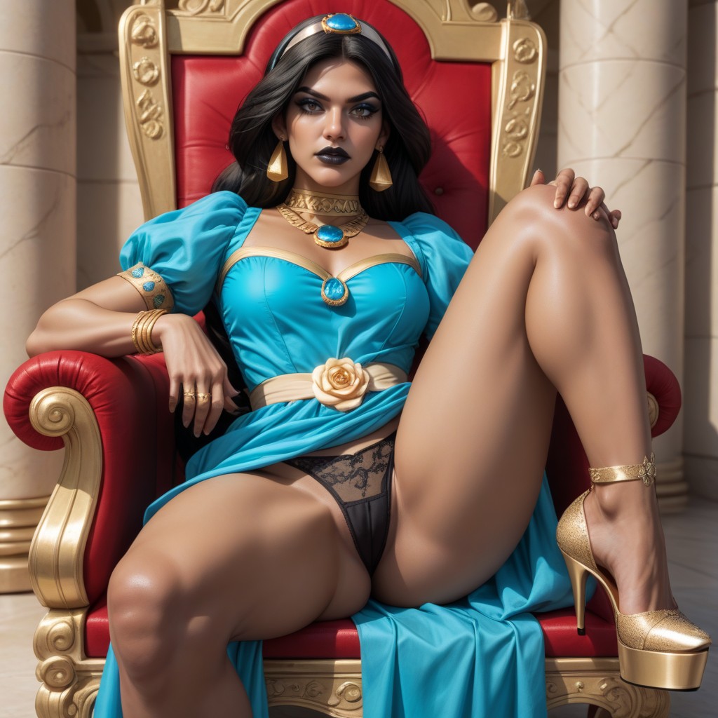 Angry, 25+, Princess Jasmine Hentai AI Porn