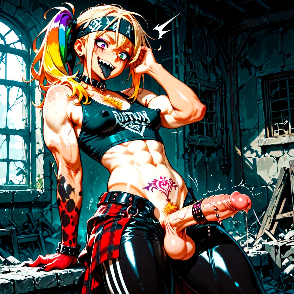 Cozy, Womb Tattoo, Messy Hair Hentai AI Porn