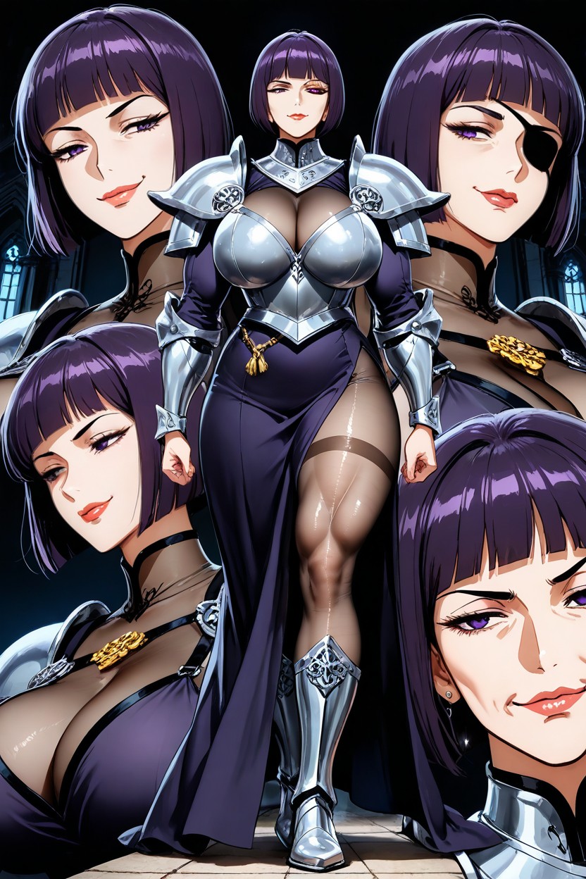 Smirk, Tall, Bobcut Hentai AI Porn