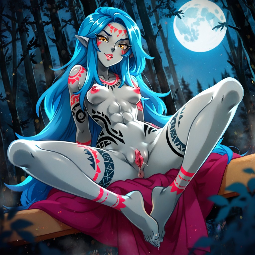 Small Breasts, Puffy Clitoris, Pussy Juice Hentai AI Porn