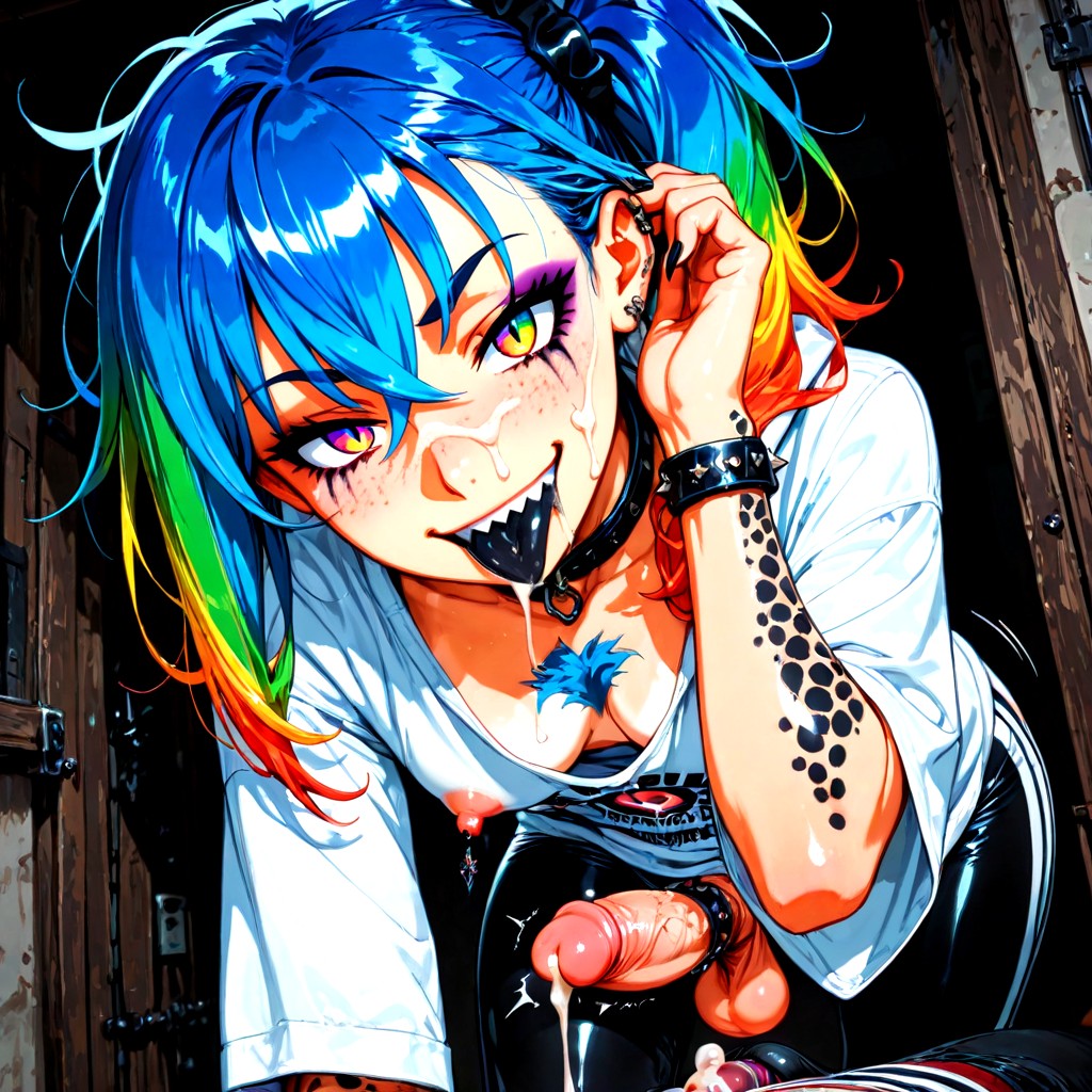 Heavy Makeup, Foreskin, Claws Hentai AI Porn