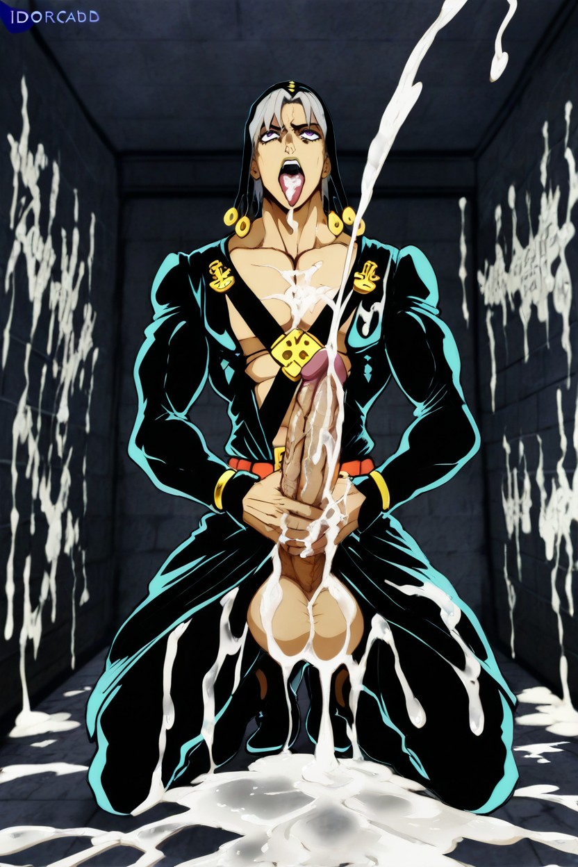 Indoor Bedroom, Male, In The Exact Art Style Of @idoraad Hentai AI Porn