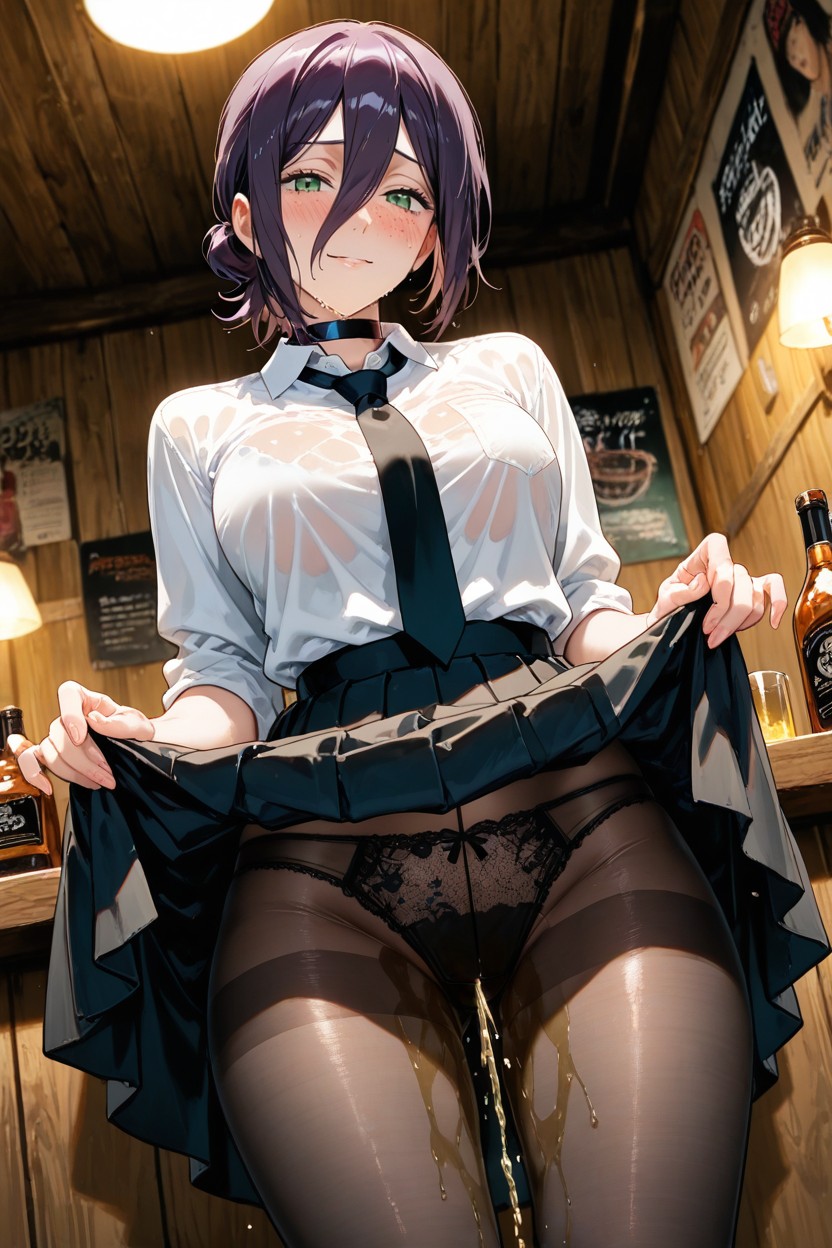 Beautiful, Round Face, Blushing Hentai AI Porn