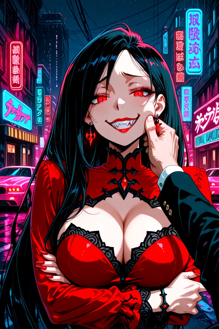 Breasts, Long Hair, Irritated Expression Hentai AI Porn