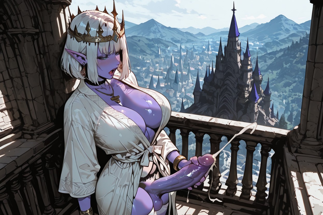 Bottom Up View, Naked, Ash Hair Hentai AI Porn