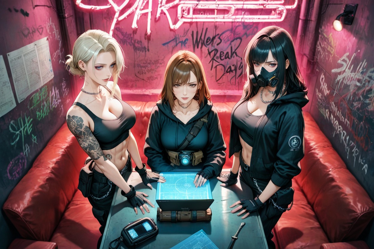 Fingerless Gloves, "a Group Of Female Thieves, 25+ Hentai AI Porn