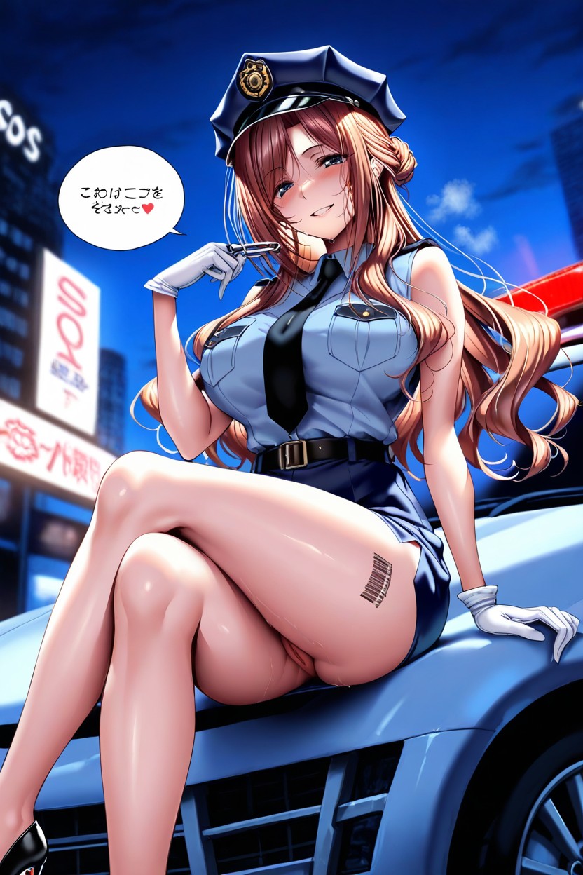 Osaka, Skirt Lift, Seductive Smile Hentai IA