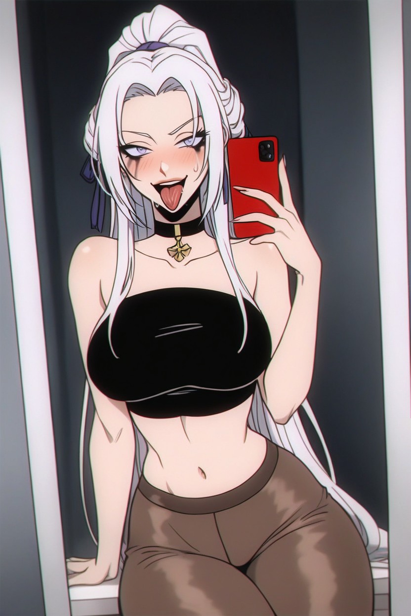 Tongue Out, Big Thick Juicy Wet Lips, Shock Lines Hentai AI Porn