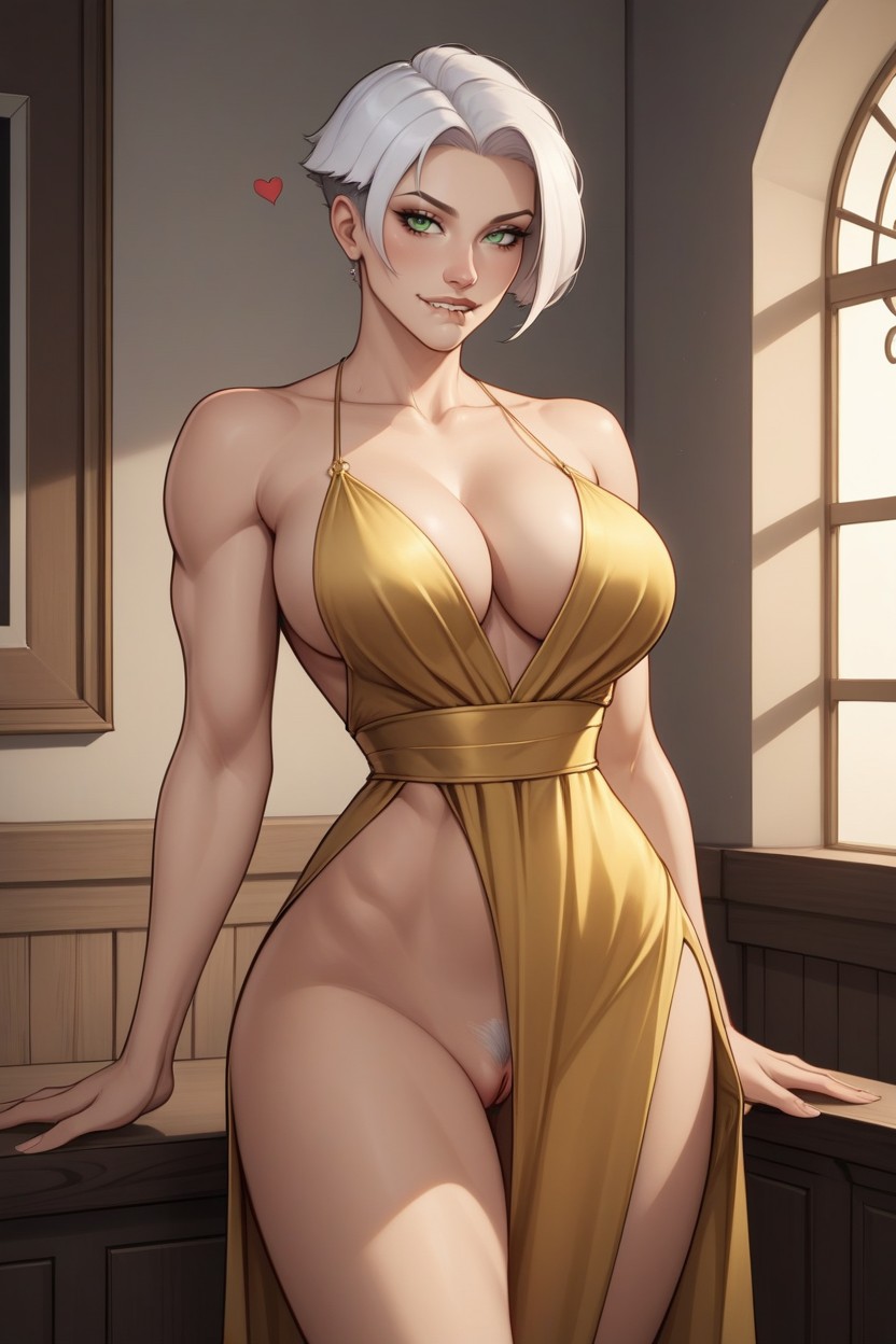 Defined, Wide At Cheekbones And Temples, Sharp Jawline Hentai IA