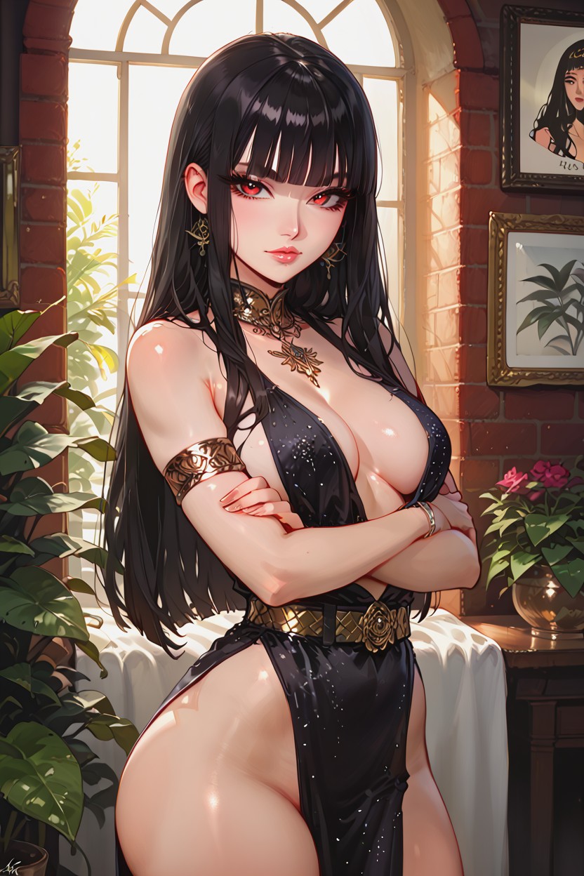 Triangular Head, Sexy Stare, Pale Skin Hentai AI Porn