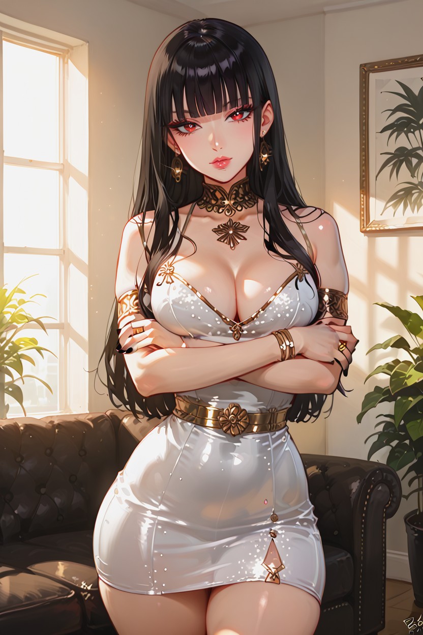 Perfect Skin, Ornate Gold, Feminine Hentai AI Porn