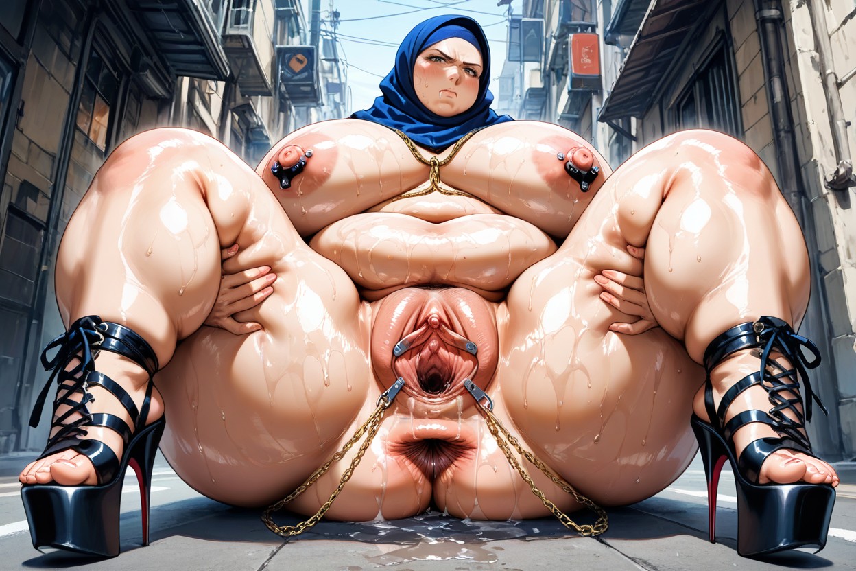 Ultra-detailed Feet, Extremely Obese Belly, Closest To The Viewer Hentai AI Porn
