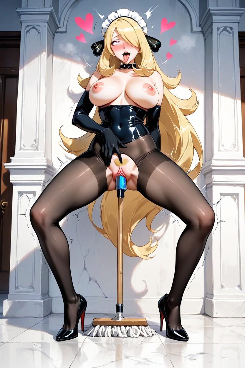 Blush, Standing, Lewd Porno IA Hentai