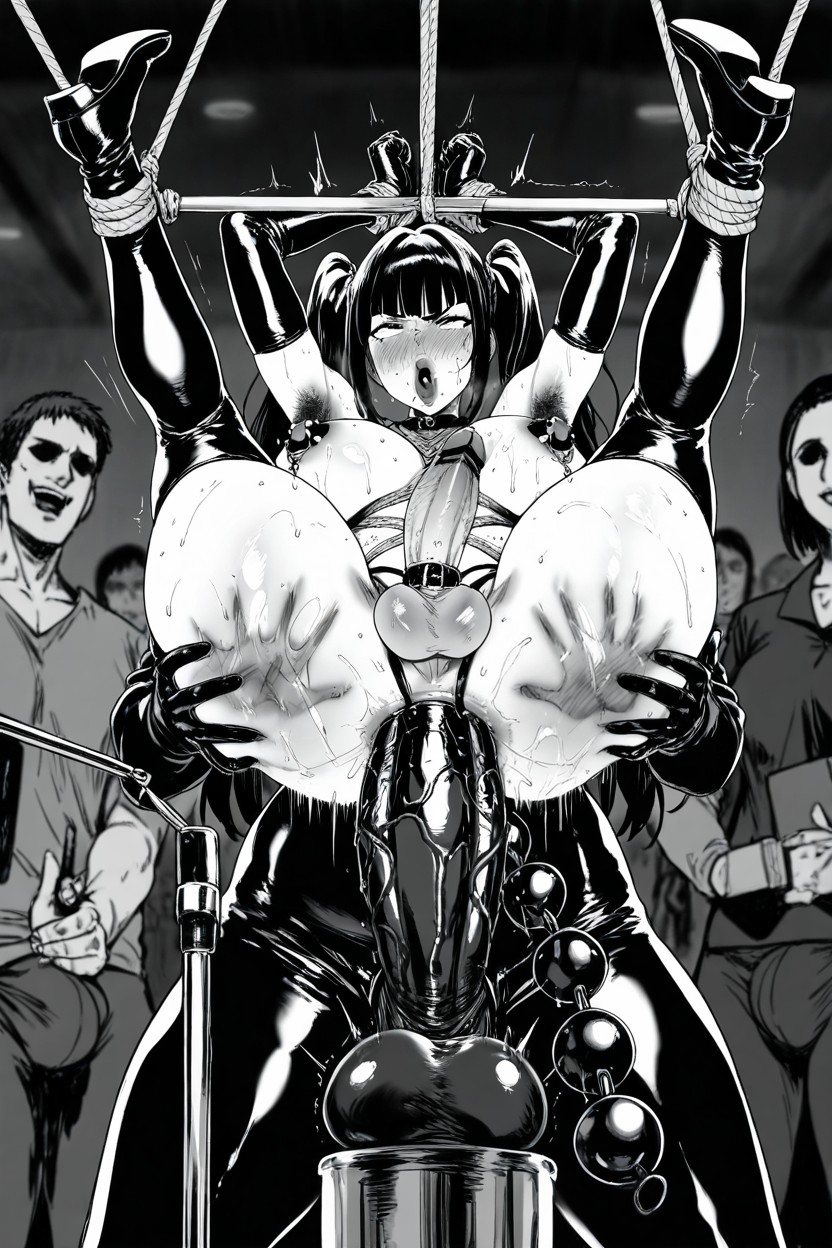 Marques De Fessées, Attaché, Testis Lingerie Porno IA Hentai