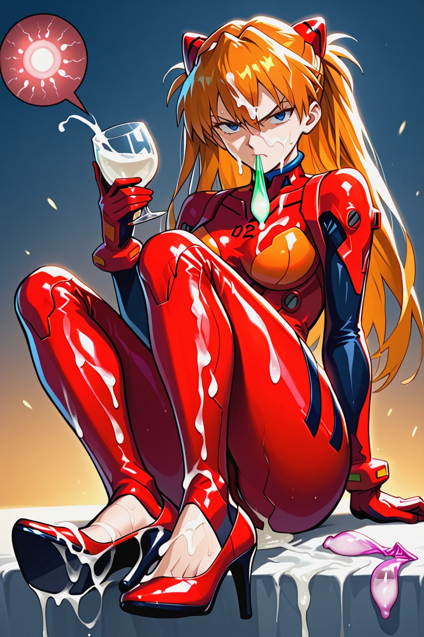 Foot Inside Semen Soaked High Heels, Motion Lines, Clothes Covered On Semen Porno IA Hentai
