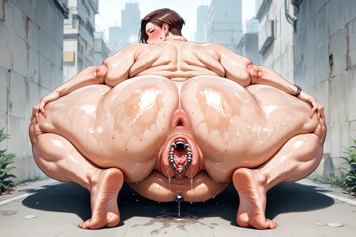 Extremely Large Labia, Straight Back, High Contrast Porno IA Hentai