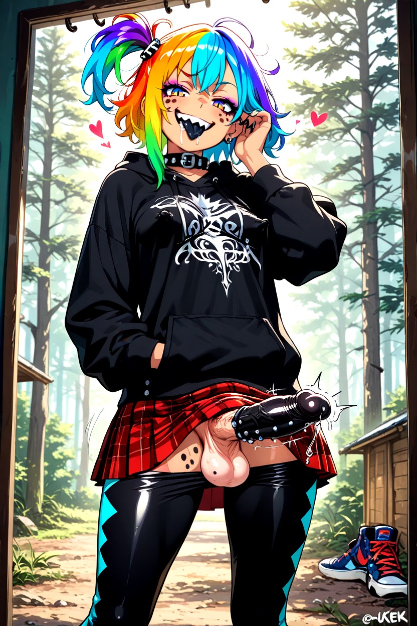 Drooling, Heavy Makeup, Leggings AI黃漫