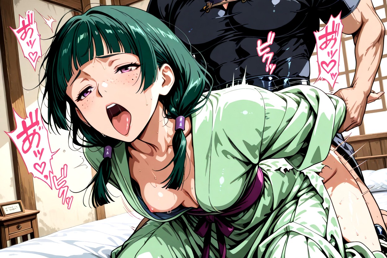 Messy Hair, Kneeling Pose, Moaning Sound Effect Hentai IA