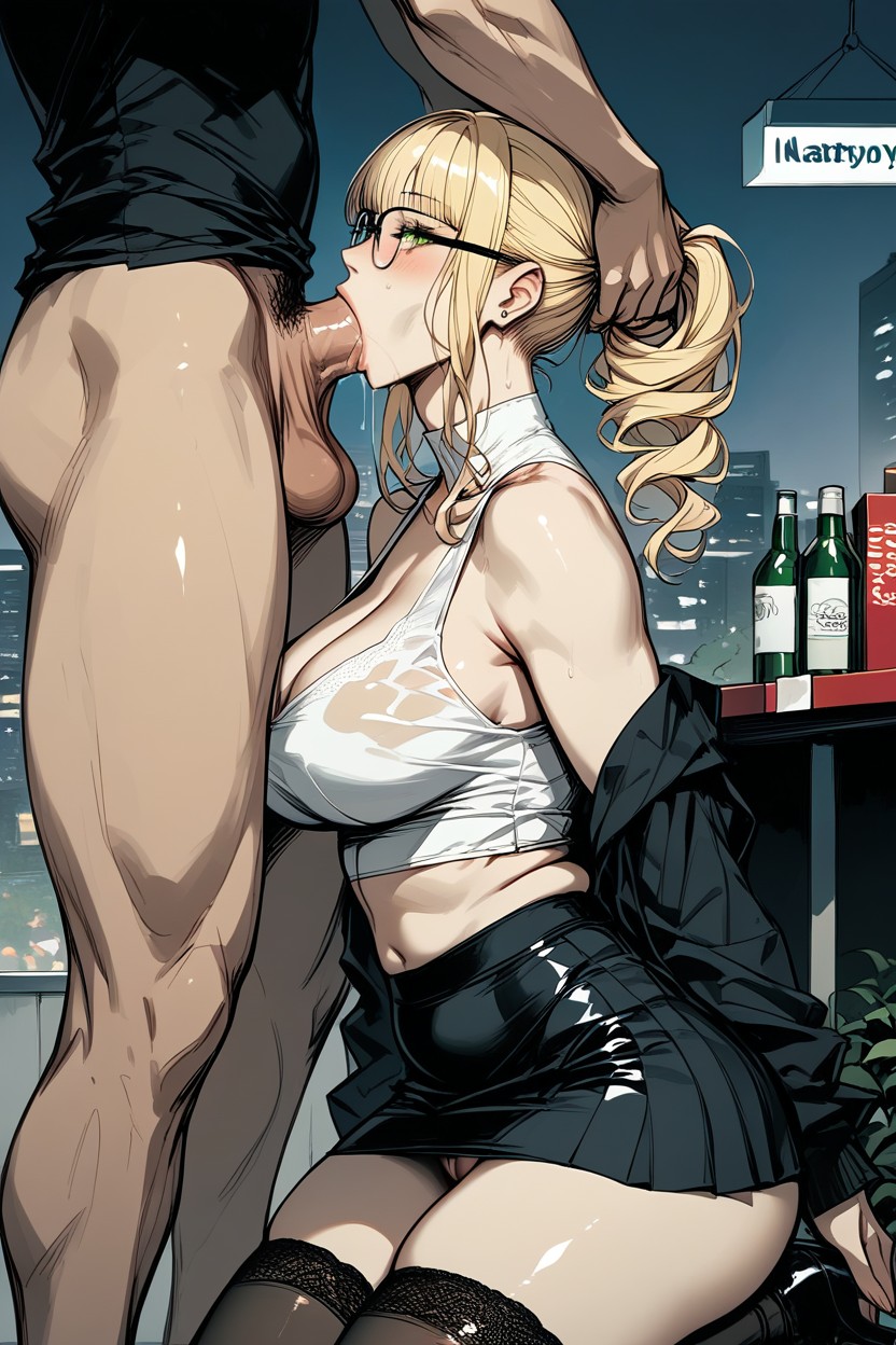 Bubble Butt, Armwear, Blushing Hentai IA