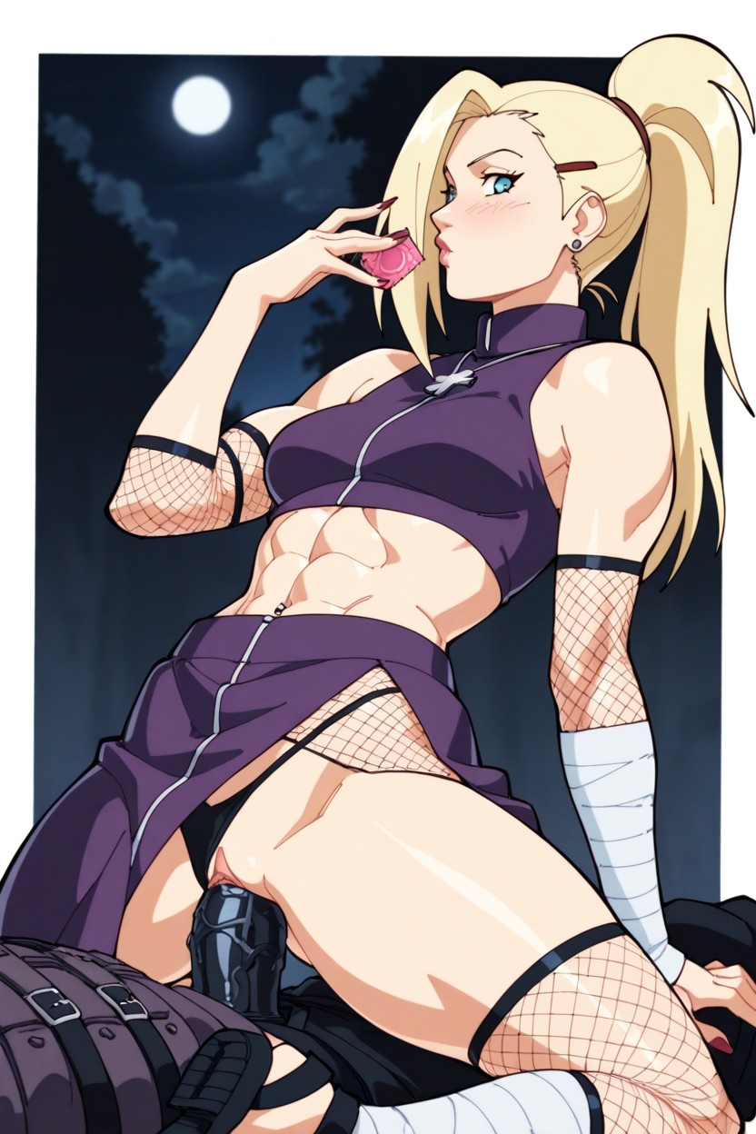 Medical Ninja Bandages, Thick Thighs, Outfit Hentai AI Porn