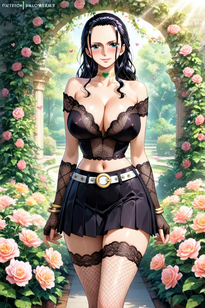 Visible Navel, Hearts In The Air, Nico Robin From One Piece Hentai IA