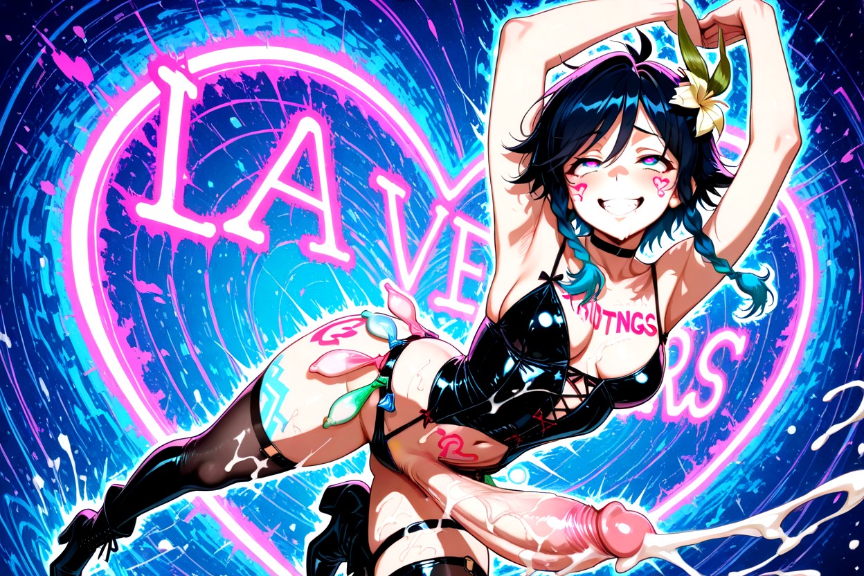 Ear, Black Choker, Fisheye Camera Hentai AI Porn