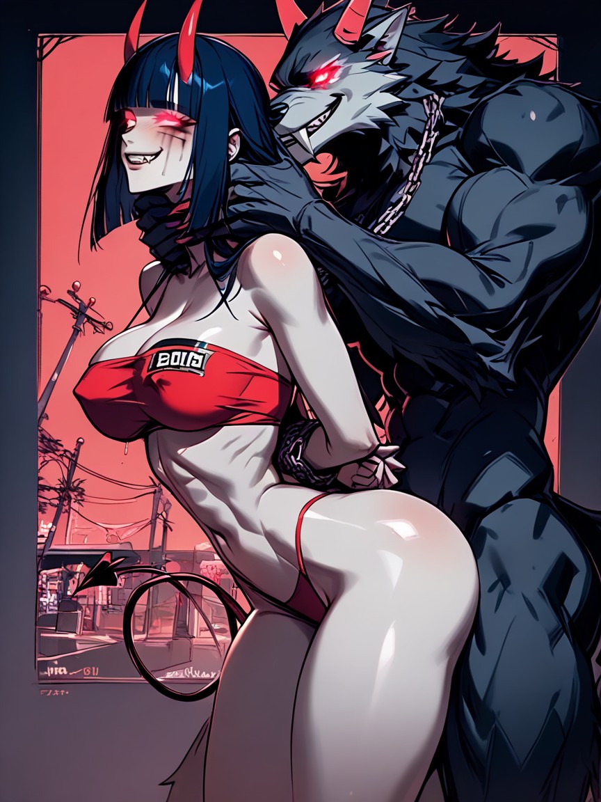 Legs Together, Smug Expression, Doggystyle Sex Hentai AI Porn