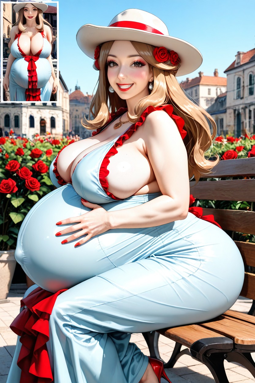 Gigantic Fake Bimbo Boobs, Leaf From Pokemon Leafgreen, Detailed Facial Depictions Hentai AI Porn