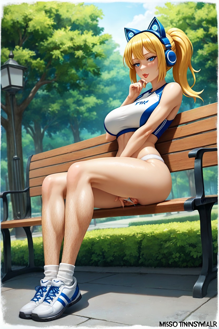 Very Lightweight Sportswear, Sitting Down, Five Fingers Hentai AI Porn