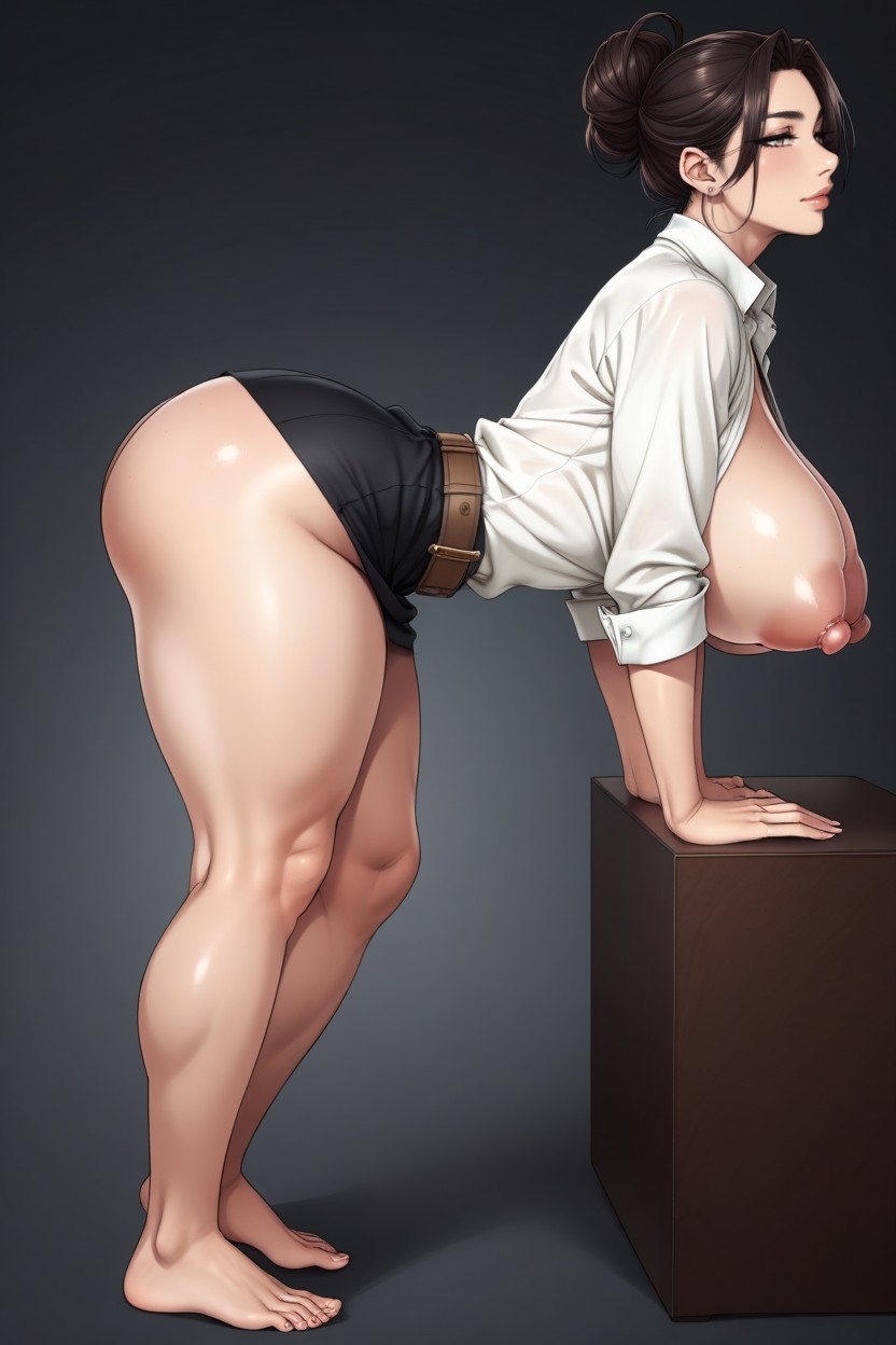 Full Body, Digital Painting Style, On The Ground Hentai AI Porn