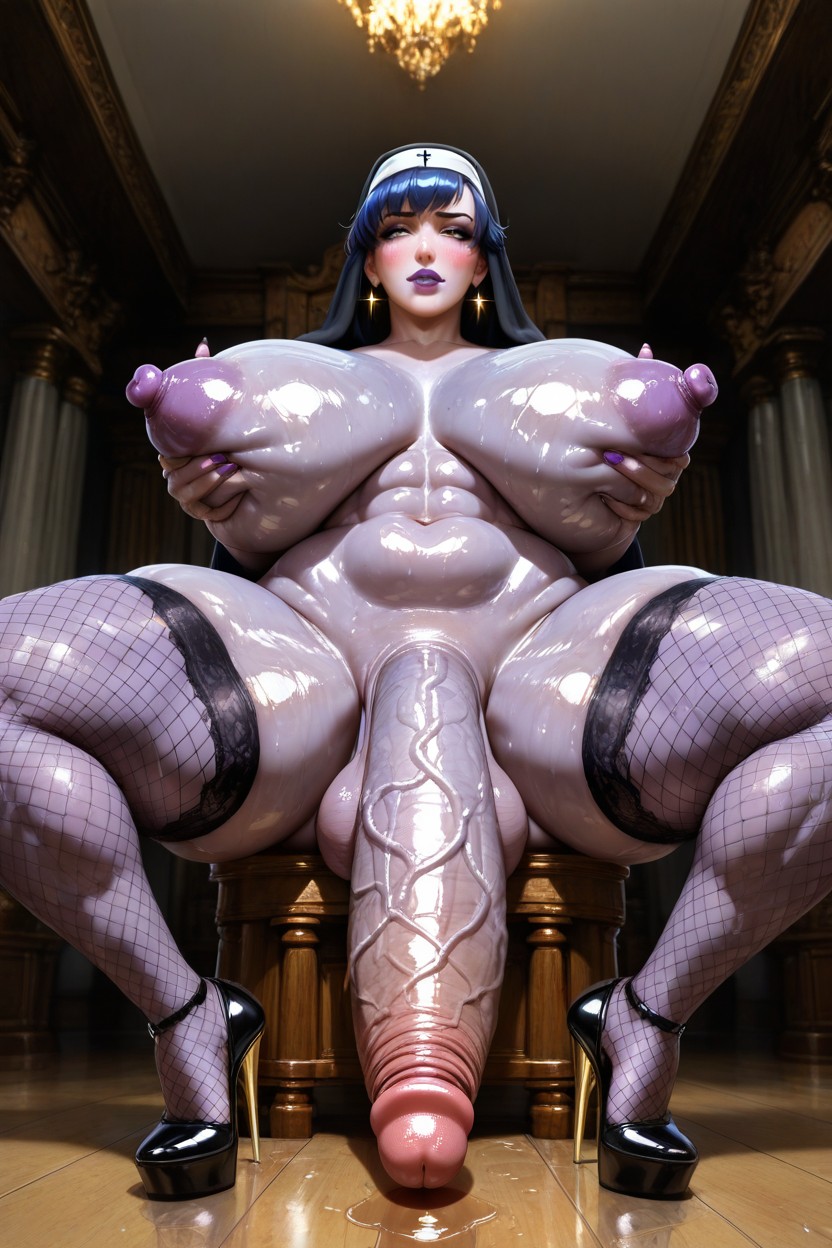 Yellow Eyes, Large Round Butt And Breasts, With The Face Of Widow Maker Porno IA Hentai