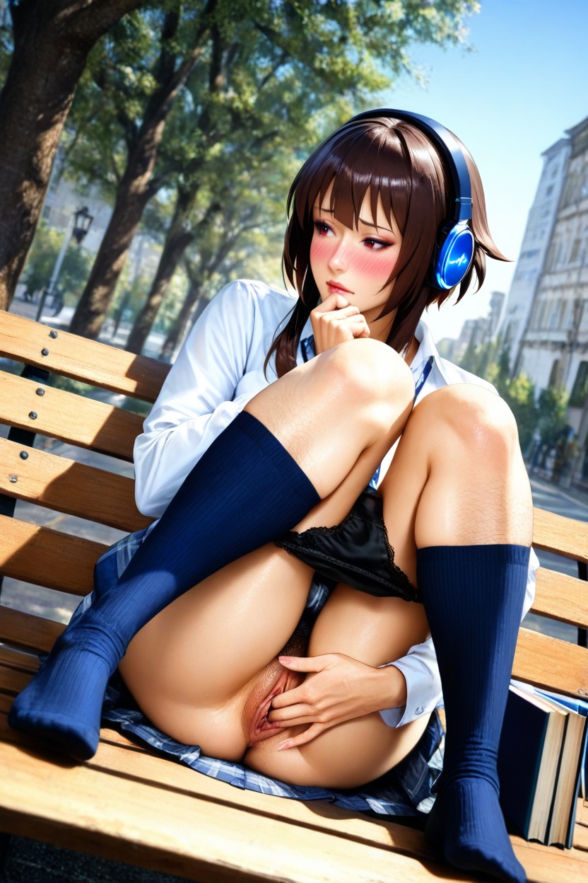 Perfect Butt, Hairy Pussy, S'asseoir Porno IA Hentai