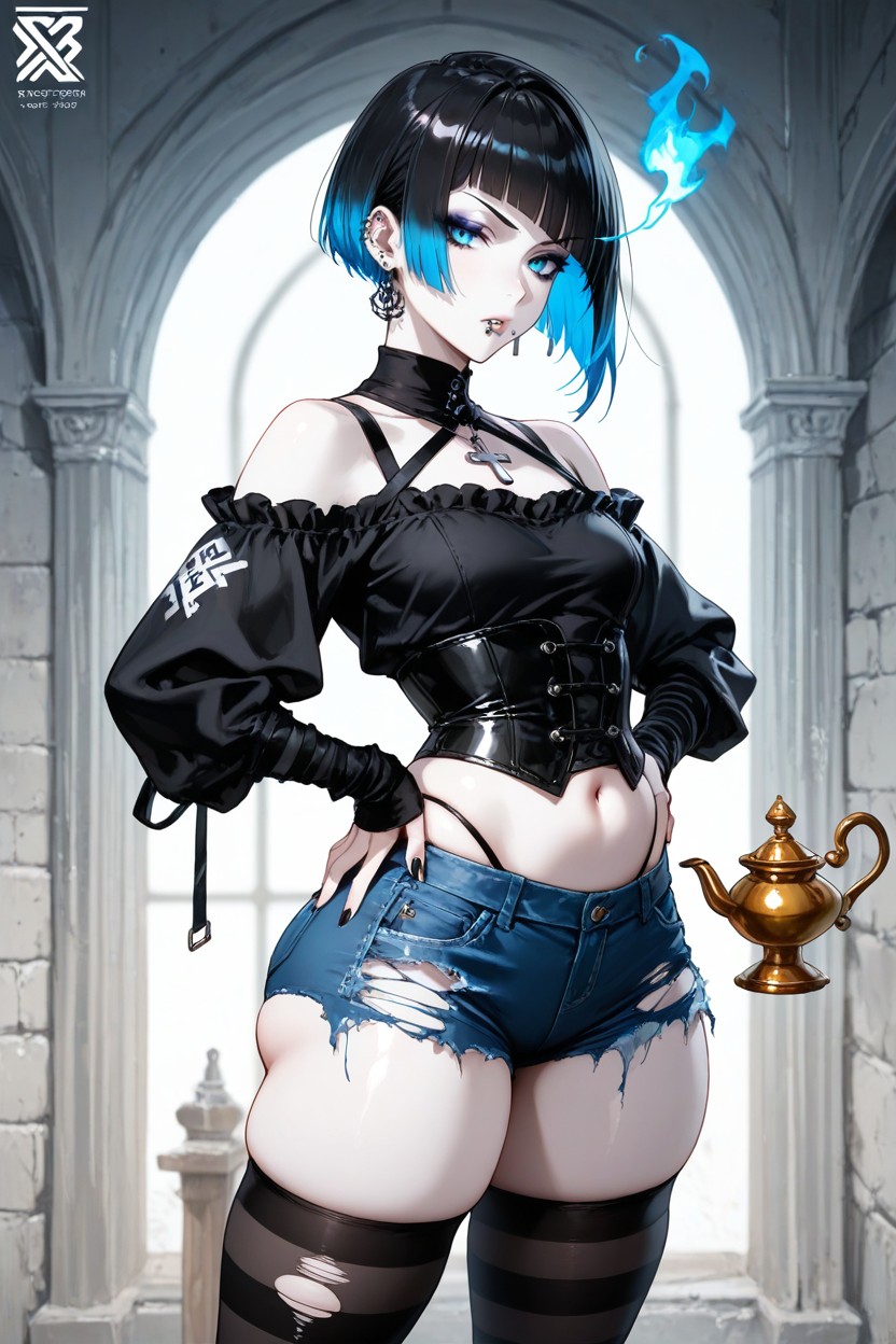Torn Clothes, 18+, With An Oil Lamp Porno IA Hentai