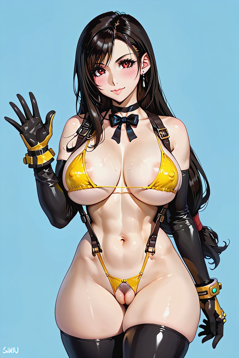 Standing, Huge Genitalia, Solo Female Hentai IA