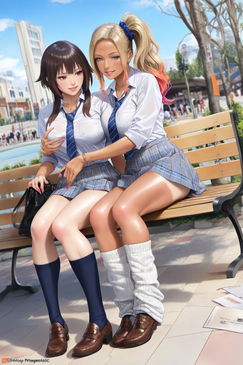 Blue Eyes, Duo, Navy Blue Socks AI黃漫
