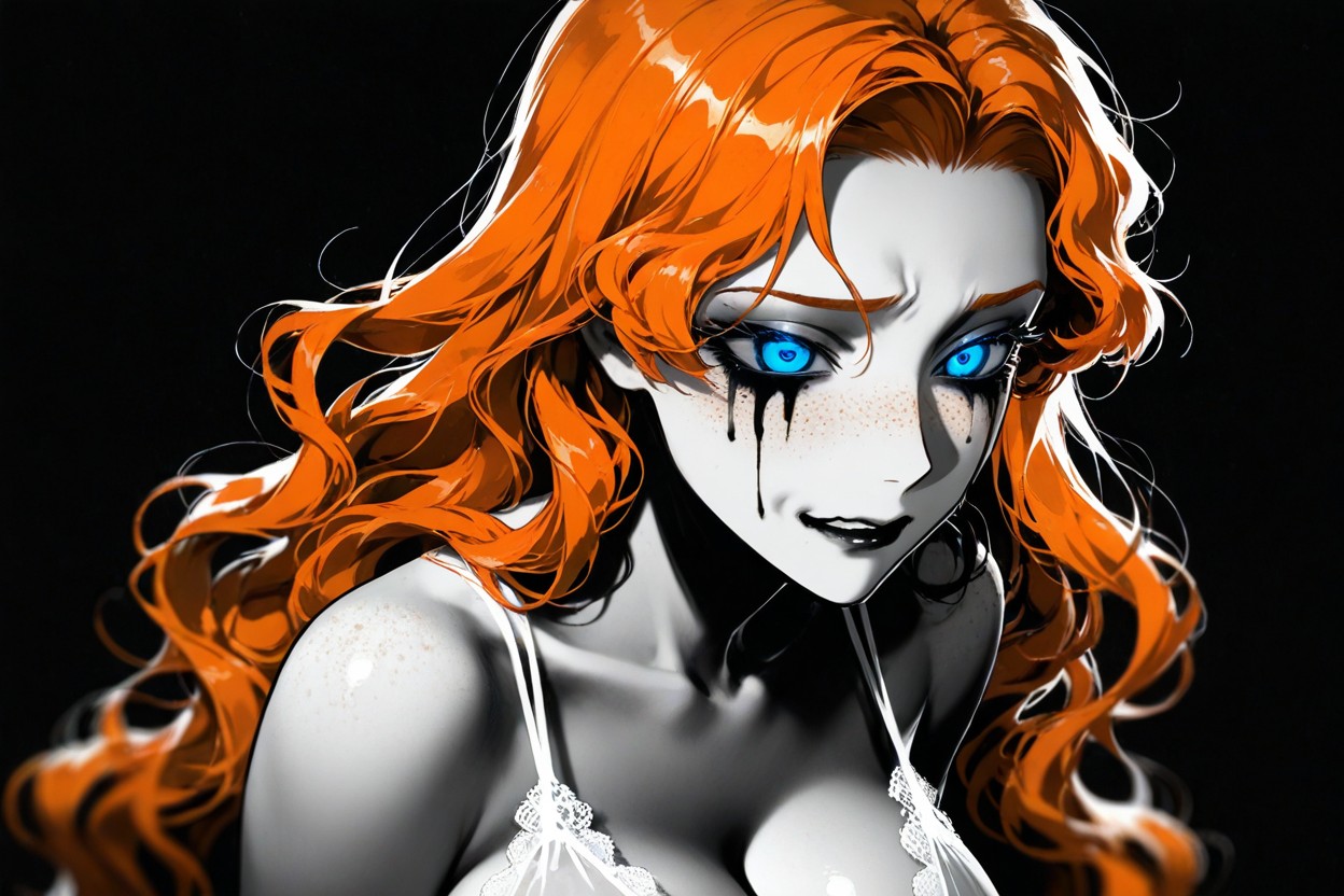 Face And Shoulders Only, Noir Lighting, Pechos Masivos Hentai IA