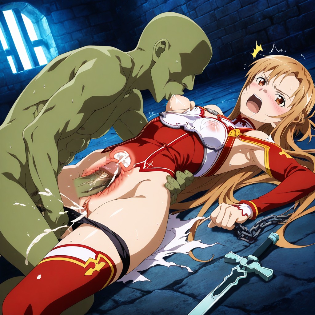 Gape Pussy, Blushing, Pechos Pequeños Hentai IA