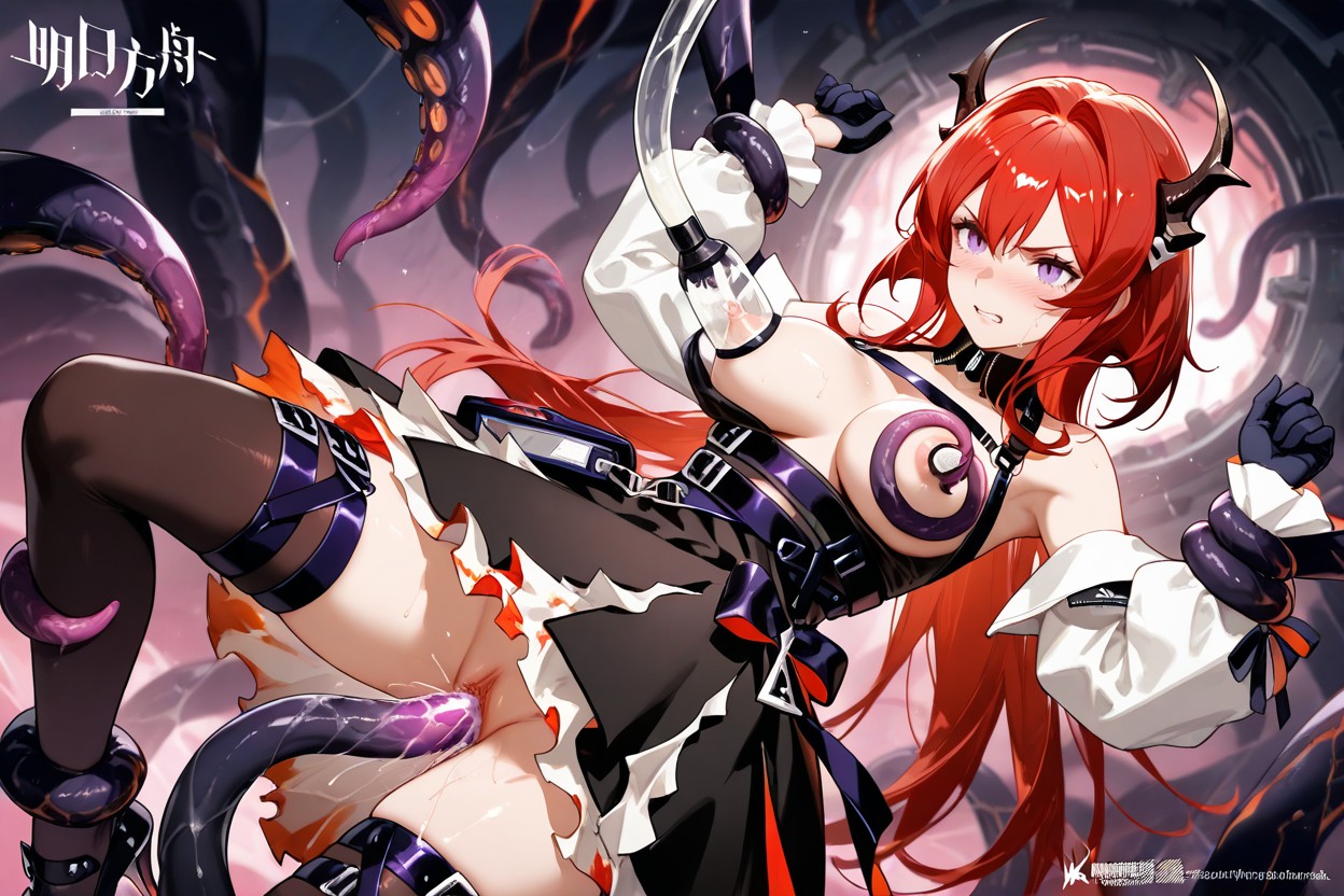 Vue De Face, Tentacles Around Body, Maigre Porno IA Hentai