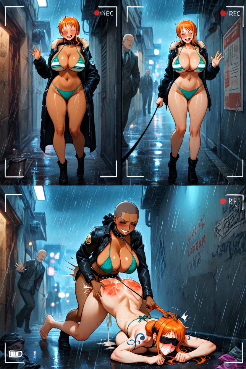 Standing, Nami Submissive, Beggar Hentai AI Porn