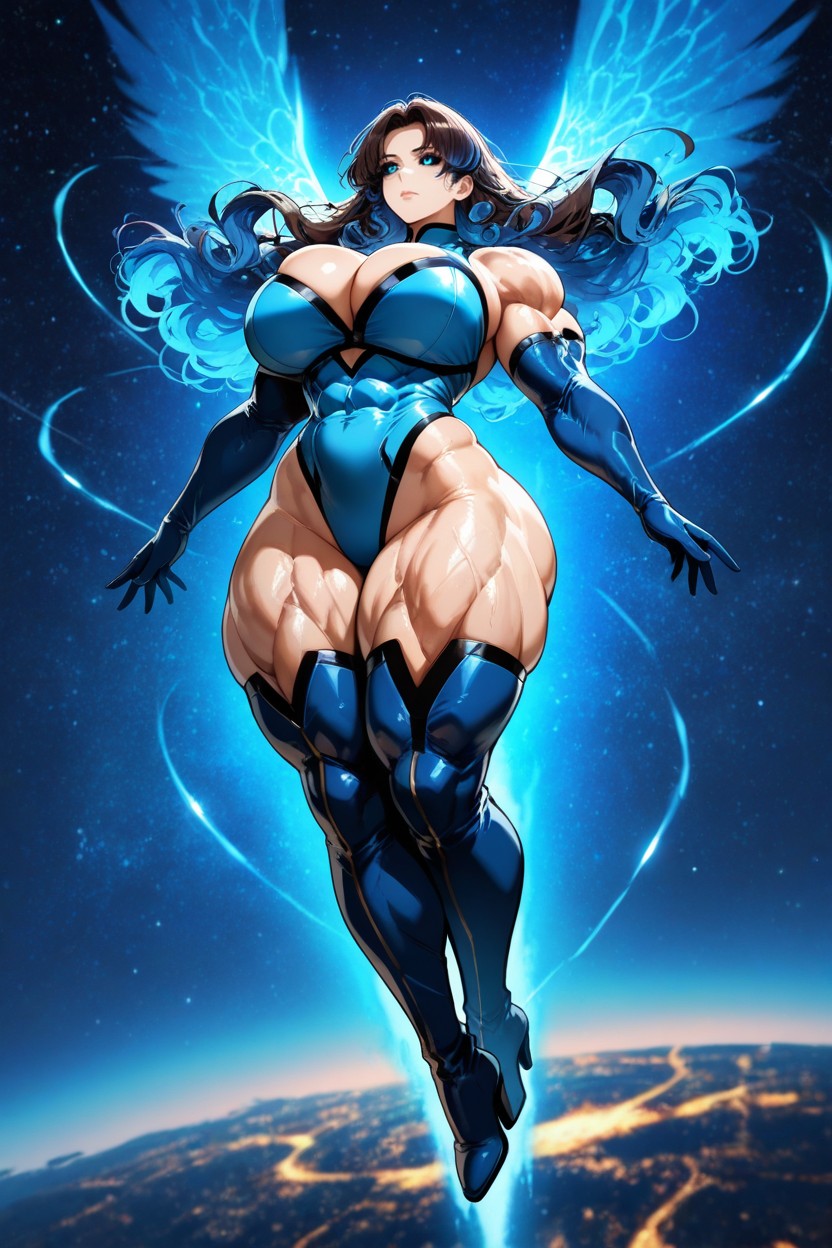 Night Shot, Full Body Shot, Hair Down Hentai AI Porn