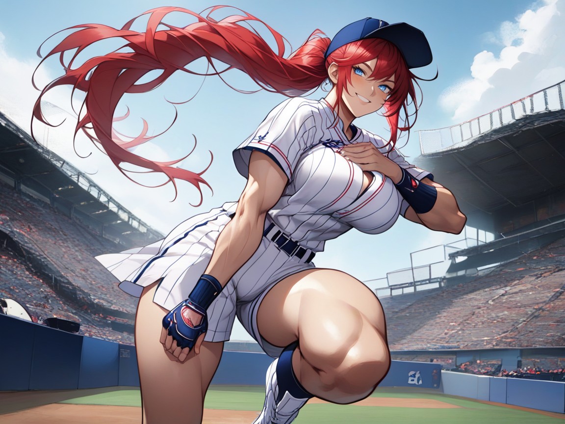 Blue Eyes, Open Clothing, Sext Look Hentai AI Porn