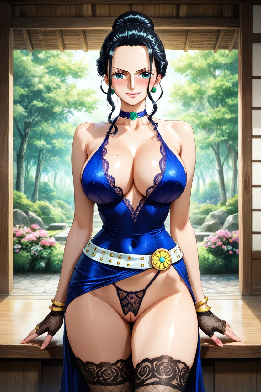 Sensual Pose, Woman In Love, Happy Look Hentai AI Porn