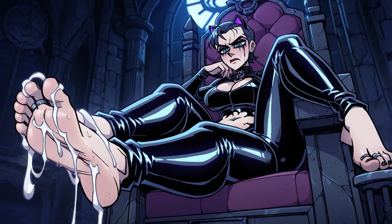 Ripped Clothes , Toe Rings, Resting Feet On The Table Hentai AI Porn