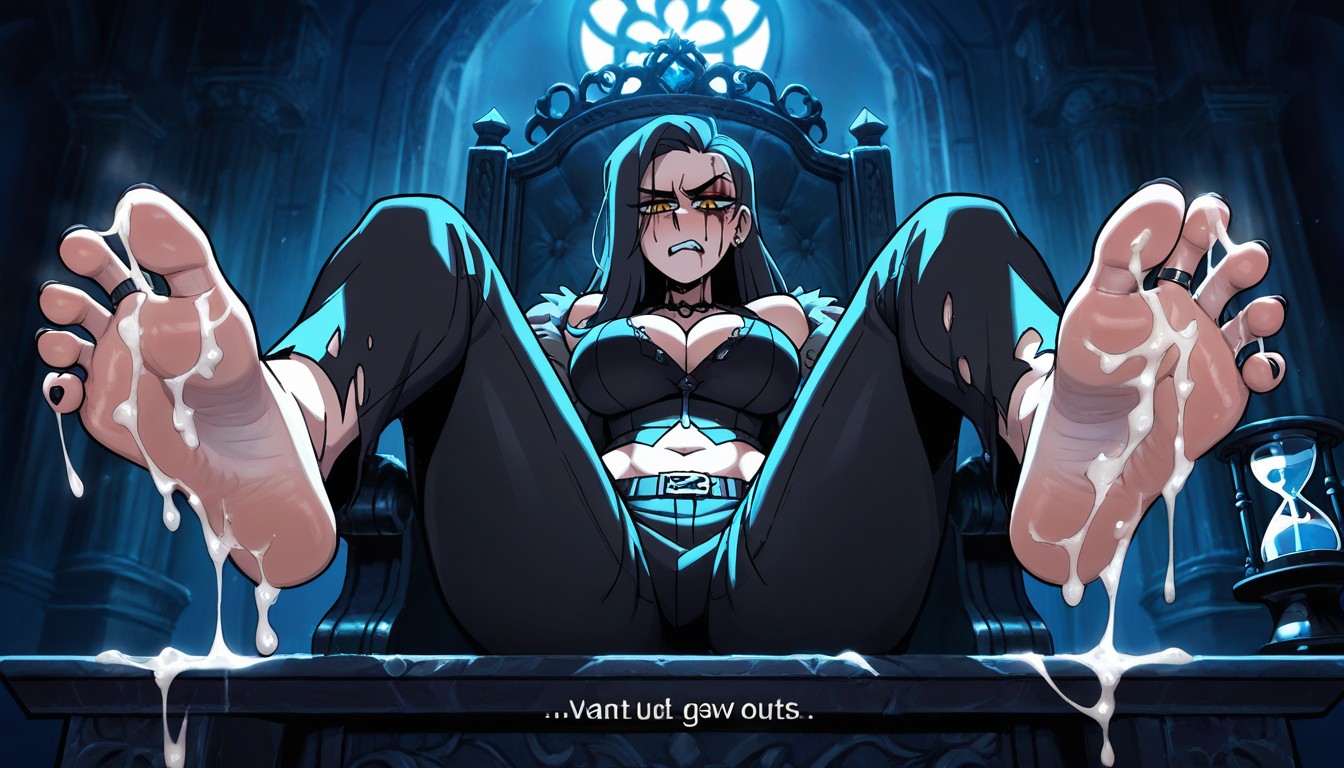 Massive Ass, Toe Rings, Low Angle Hentai AI Porn
