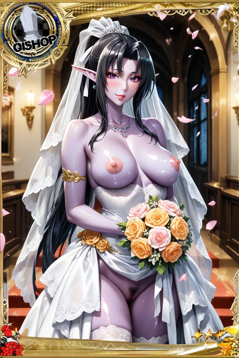 Joyful Atmosphere, Artistic Style Fei Maidoll, Purple Skin Hentai AI Porn