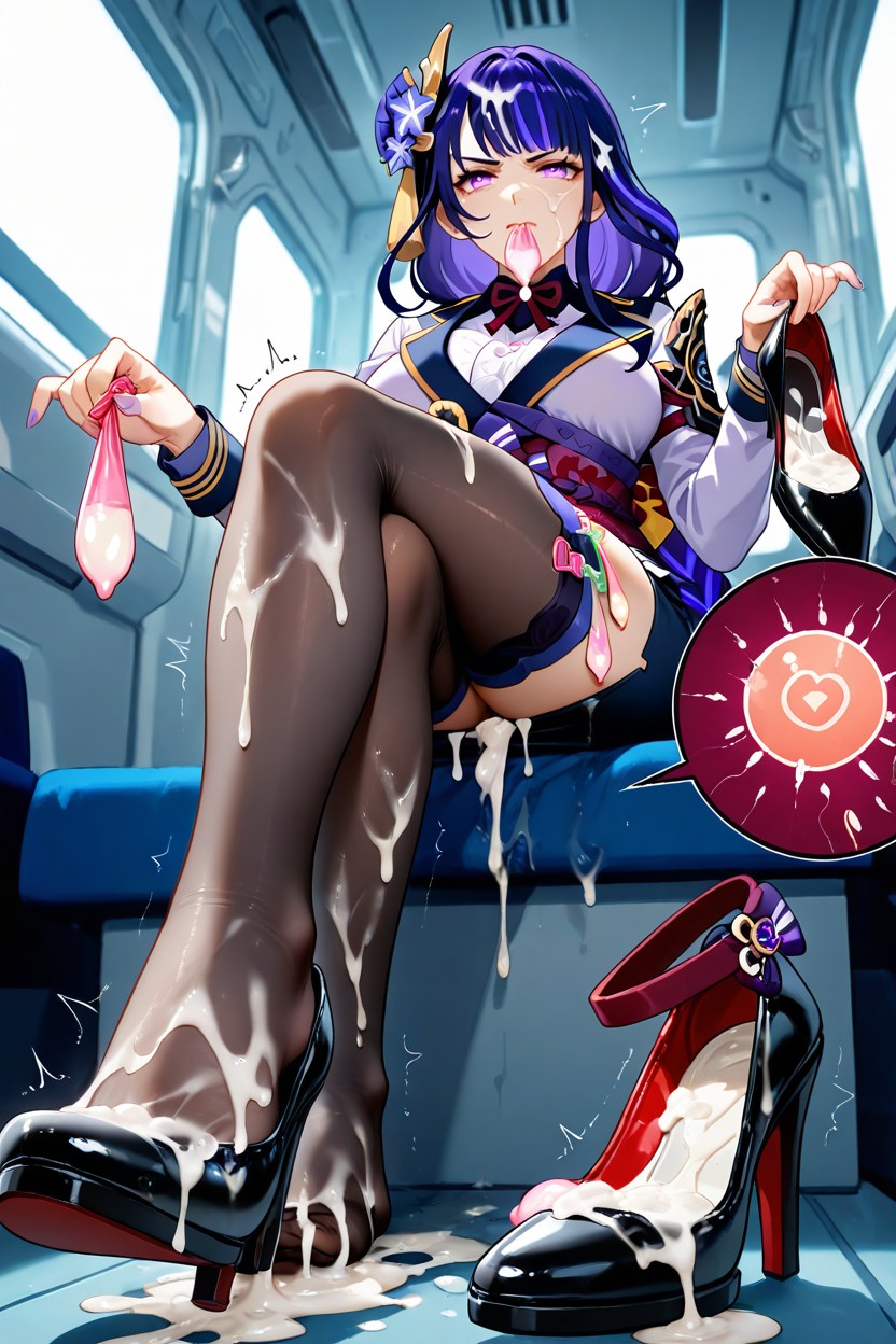 Style Anime, Flight Attendant Uniform, Eyes Wide In Shock Porno IA Hentai