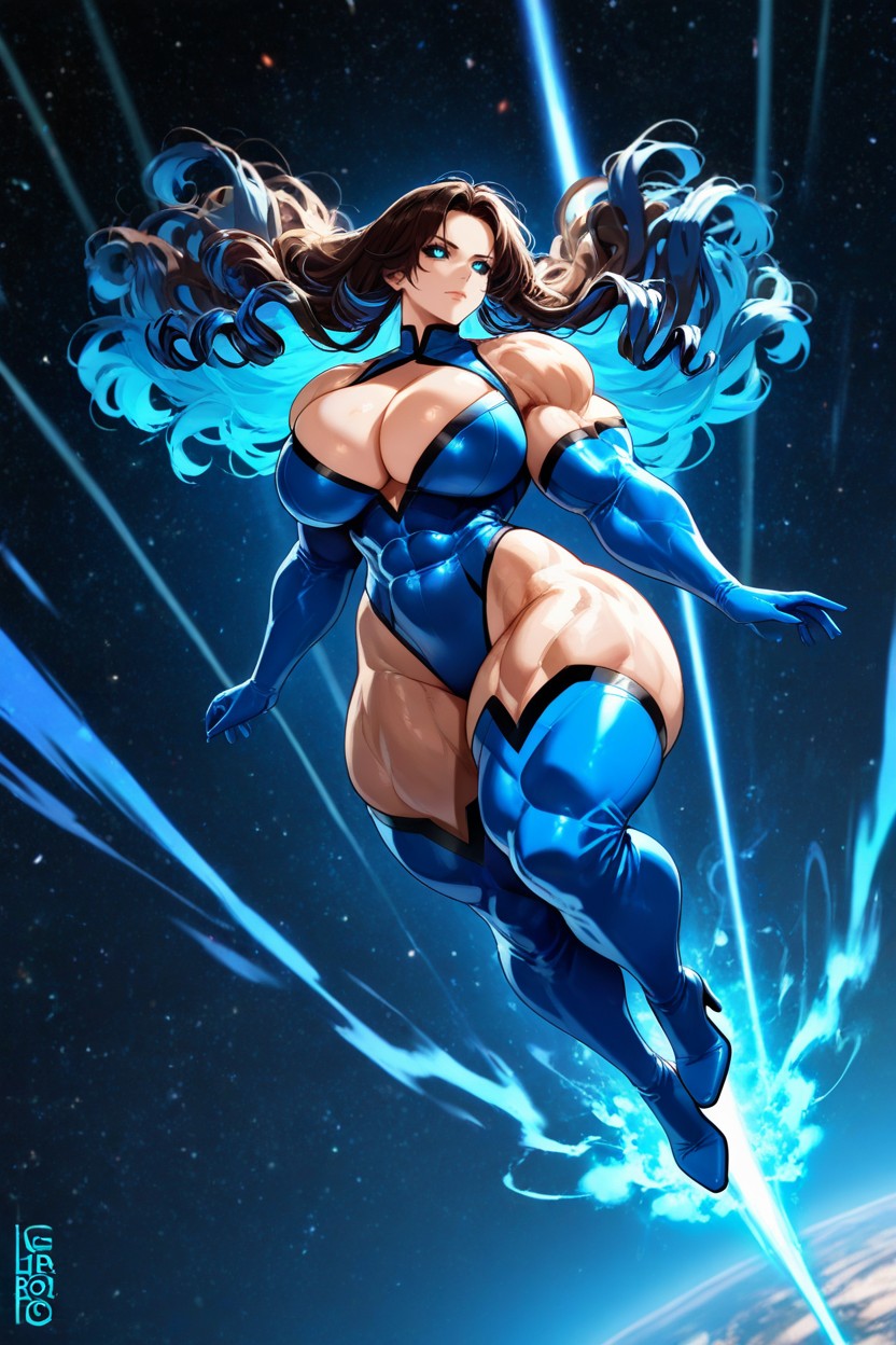 Muscular Arms, Wide Hips, Evil Hentai AI Porn